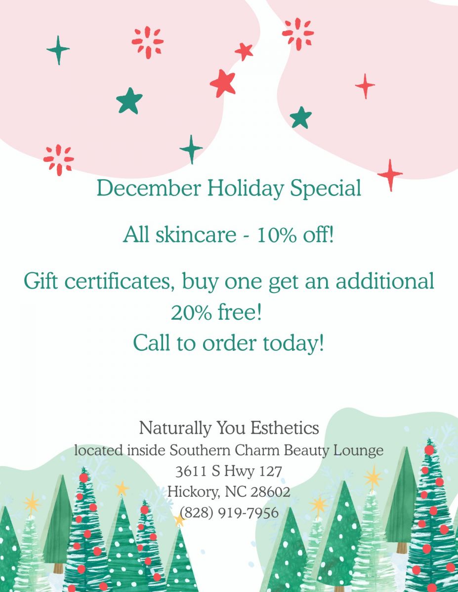 Holiday skincare specials
